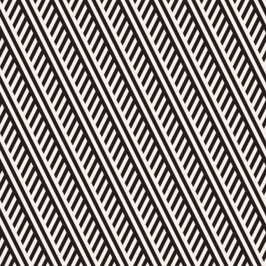 Paralel çizgiler titreşim. Vektör Dikişsiz tek renkli desen.