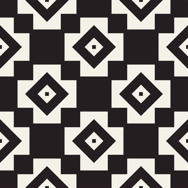 シームレスな幾何学模様のパターン。様式化された格子を繰り返されます。対称の幾何学的な壁紙。トレリス エスニック モチーフ。ベクトル図 — ストックベクタ