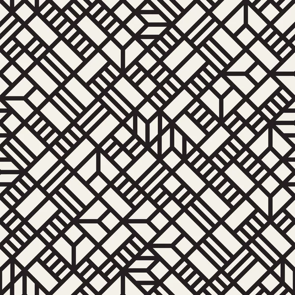 Vector sömlösa mönster. Mesh upprepande textur. Linjär rutnät med kaotiska former. Eleganta geometriska galler design — Stock vektor