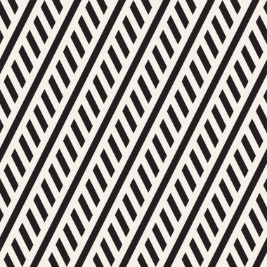 Paralel çizgiler titreşim. Vektör Dikişsiz tek renkli desen.