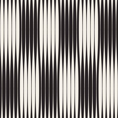 Dalgalı çizgiler vektör seamless modeli. Retro dalgalı doku. Geometrik çizgiler tek renkli tasarım.