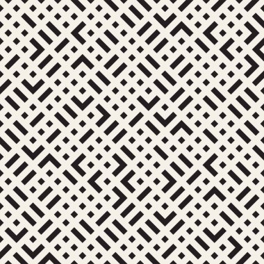 Vektör seamless modeli. Yinelenen doku kafes. Doğrusal kılavuz kaotik şekillerle birlikte. Şık geometrik kafes tasarımı