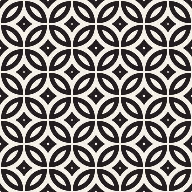 Vektör sorunsuz siyah ve beyaz geometrik çizgiler desen. Geometrik arka plan tasarlamak