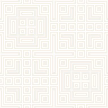 Geometrik etnik kafes. Şık ince doku. Vektör soyut Seamless Modeli.