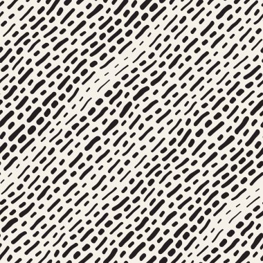 Arka arka plan ile yuvarlak fırça darbeleri. Doodle vektör Seamless Modeli.