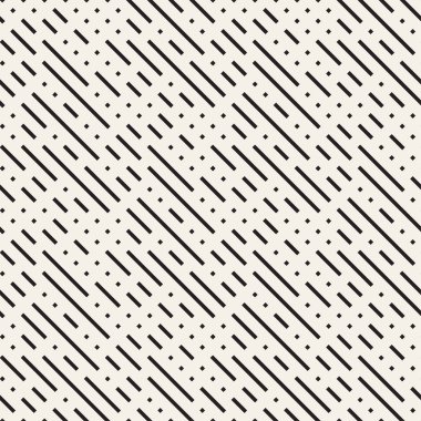 Çağdaş grafik tasarım döşeme düzensiz labirent şekiller. Vektör sorunsuz siyah-beyaz desen