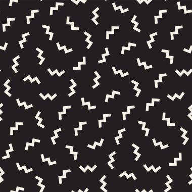 Modaya uygun doku dağınık geometrik şekiller ile. Vektör Seamless Modeli.