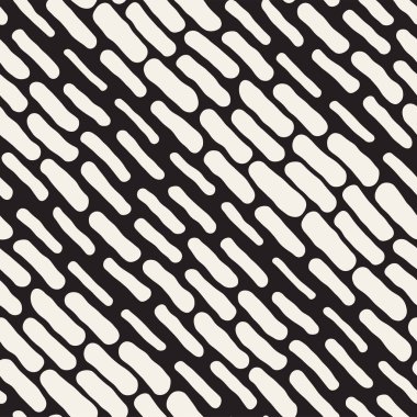 Arka arka plan ile yuvarlak fırça darbeleri. Doodle vektör Seamless Modeli.