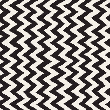 Sorunsuz dalgalı el çekilmiş çizgili desen. Yinelenen vektör doku.