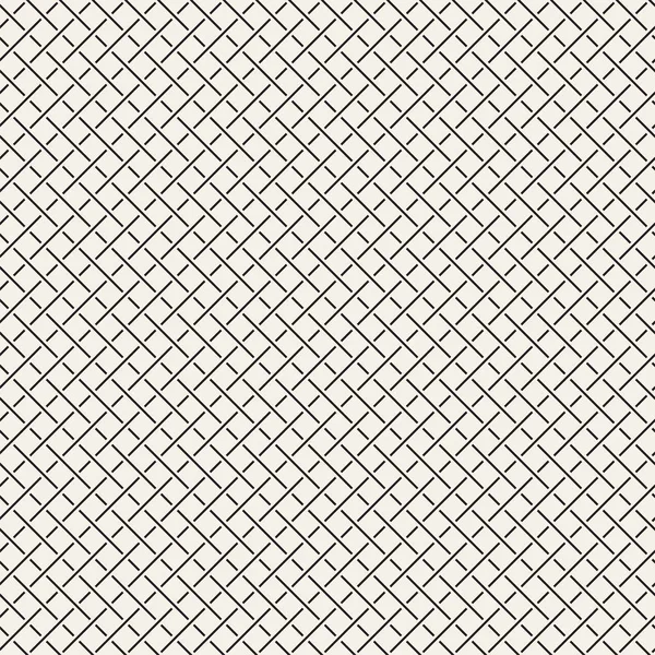 Seamless woven stripes lattice pattern. Modern stylish texture. Repeating abstract background with interlacing lines. Simple grid — Stock Vector