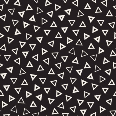 Modaya uygun doku dağınık geometrik şekiller ile. Vektör Seamless Modeli.