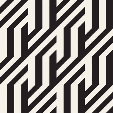 Eğimli çizgiler Modern doku yinelenen. Tek renkli geometrik Seamless Modeli.