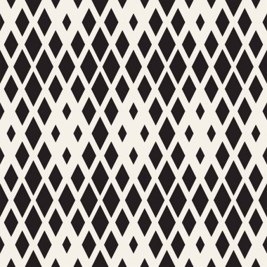 Yinelenen dikdörtgen yarı ton. Modern geometrik kafes doku. Vektör Dikişsiz tek renkli desen