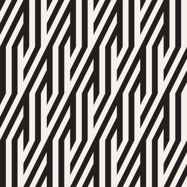 Eğimli çizgiler Modern doku yinelenen. Tek renkli geometrik Seamless Modeli.