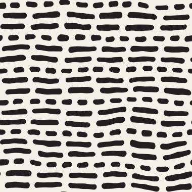 Arka arka plan ile yuvarlak fırça darbeleri. Doodle vektör Seamless Modeli.