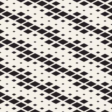 Yinelenen dikdörtgen yarı ton. Modern geometrik kafes doku. Vektör Dikişsiz tek renkli desen
