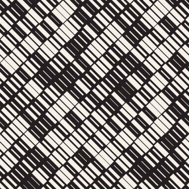 Vektör sorunsuz siyah ve beyaz düzensiz çizgi dikdörtgenler. Geometrik arka plan tasarlamak