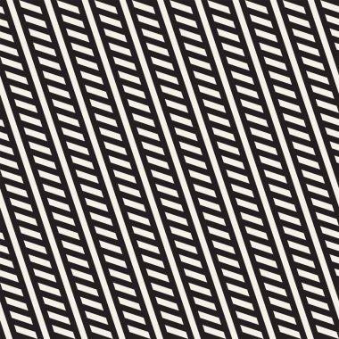 Paralel çizgiler titreşim. Vektör Dikişsiz tek renkli desen.