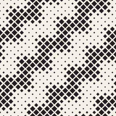 Yinelenen dikdörtgen yarı ton. Modern geometrik kafes doku. Vektör Dikişsiz tek renkli desen