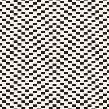 Yarı ton sinirli satırları sonsuz şık doku Mozaik. Vektör sorunsuz siyah-beyaz desen