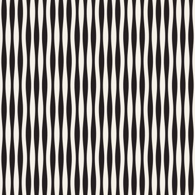 Dalgalı çizgiler vektör seamless modeli. Retro dalgalı doku. Geometrik çizgiler tek renkli tasarım.