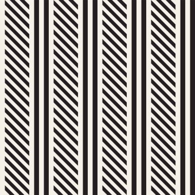 Paralel çizgiler titreşim. Vektör Dikişsiz tek renkli desen.