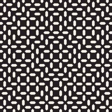 Simetrik çizgileri kafes ile geometrik etnik köken. Vektör soyut Seamless Modeli.