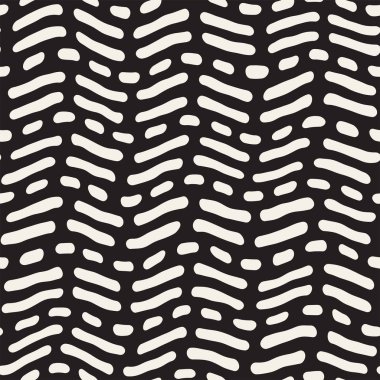 Arka arka plan ile yuvarlak fırça darbeleri. Doodle vektör Seamless Modeli.