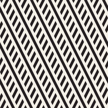 Paralel çizgiler titreşim. Vektör Dikişsiz tek renkli desen.