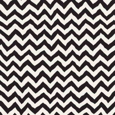 Sorunsuz dalgalı el çekilmiş çizgili desen. Yinelenen vektör doku.