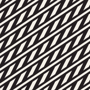 Paralel çizgiler titreşim. Vektör Dikişsiz tek renkli desen.