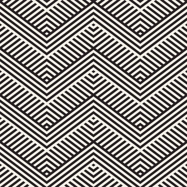 Abstract ZigZag Parallel Stripes. Elegante ornamento étnico. Padrão sem costura vetorial . —  Vetores de Stock