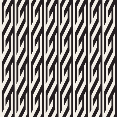 Eğimli çizgiler Modern doku yinelenen. Tek renkli geometrik Seamless Modeli.