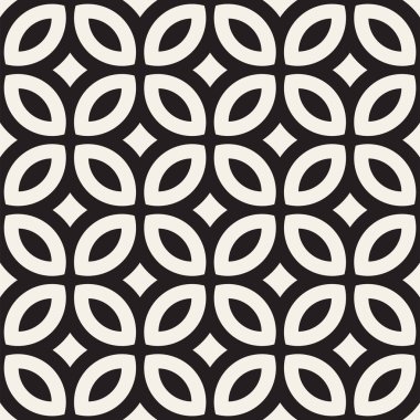 Vektör sorunsuz siyah ve beyaz geometrik çizgiler desen. Geometrik arka plan tasarlamak