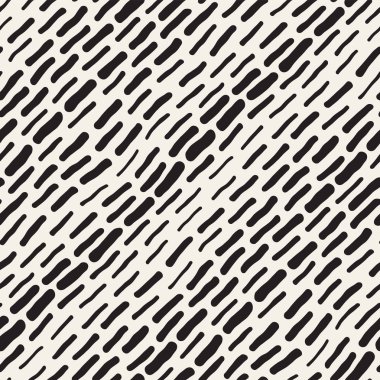 Arka arka plan ile yuvarlak fırça darbeleri. Doodle vektör Seamless Modeli.