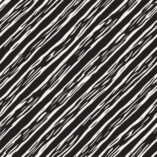 Decorative seamless pattern with handdrawn doodle lines. Hand painted grungy stripes background. Trendy endless freehand texture — Stock Vector