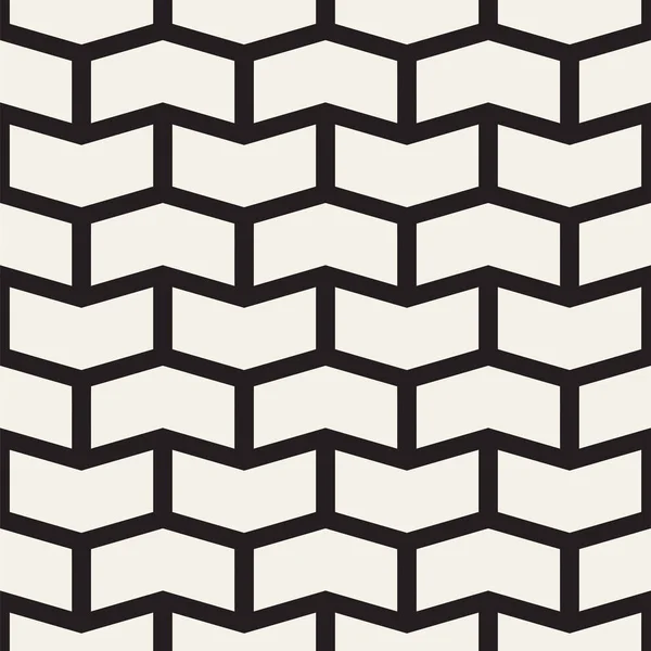 Nahtlose Vektormuster. abstrakter geometrischer Gitterhintergrund. rhythmische Zickzackstruktur. monochrome Textur mit Chevron-Linien — Stockvektor