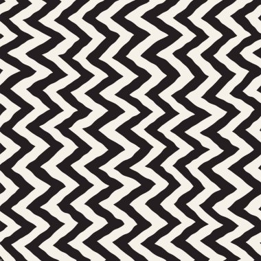 Sorunsuz dalgalı el çekilmiş çizgili desen. Yinelenen vektör doku.