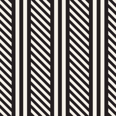 Paralel çizgiler titreşim. Vektör Dikişsiz tek renkli desen.