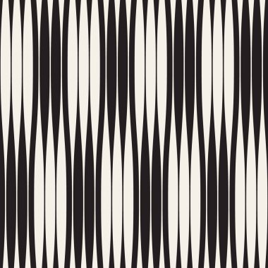 Dalgalı çizgiler vektör seamless modeli. Retro dalgalı doku. Geometrik çizgiler tek renkli tasarım.