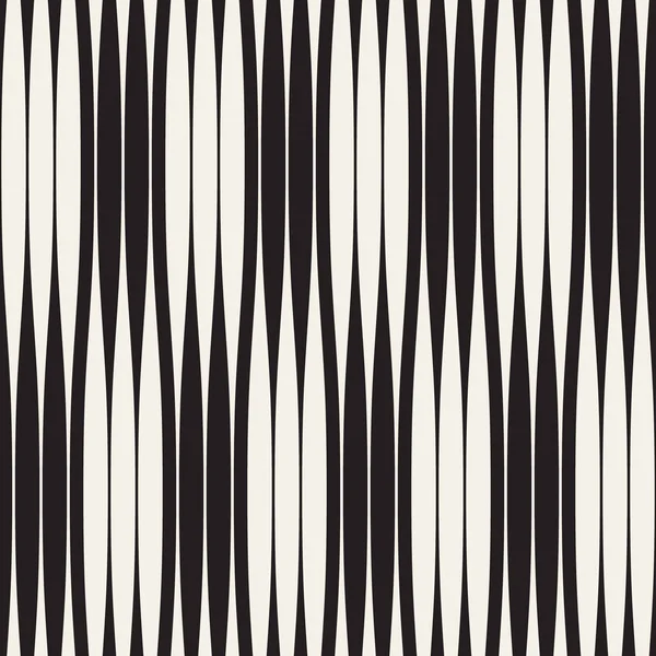 Rayures ondulées vectoriel motif sans couture. Texture ondulée rétro. Lignes géométriques design monochrome . — Image vectorielle