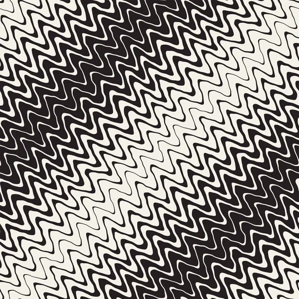 Sorunsuz dalgalı el çekilmiş çizgili desen. Yinelenen vektör doku.