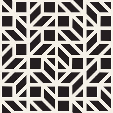 Vektör seamless modeli. Yinelenen doku kafes. Doğrusal kılavuz kaotik şekillerle birlikte. Şık geometrik kafes tasarımı