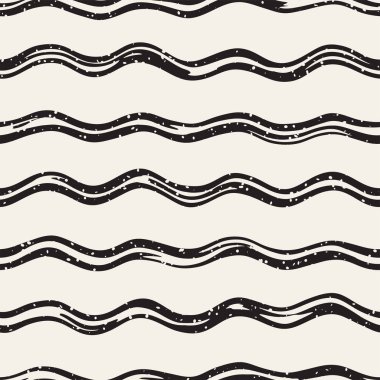 Dekoratif seamless modeli handdrawn doodle hatları ile. El grungy çizgili arka plan boyalı. Trendy sonsuz serbest doku