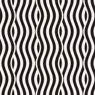 Dalgalı çizgilerle soyut geometrik desen. Titreşimli görüntüyü çizgili tasarım yuvarlanır. Sorunsuz vektör arka plan.