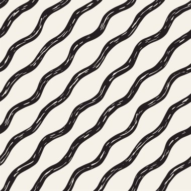 Dekoratif seamless modeli handdrawn doodle hatları ile. El grungy çizgili arka plan boyalı. Trendy sonsuz serbest doku