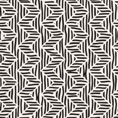 Vektör sorunsuz elle çizilmiş desen. Zigzag ve şerit kaba hatları. Aşiret tasarım arka plan. Etnik doodle doku.