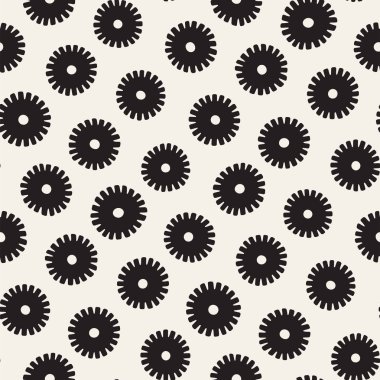 Vektör sorunsuz sunburst şekiller serbest desen. Arka plan yuvarlak fırça darbeleriyle. Elle çizilmiş doku