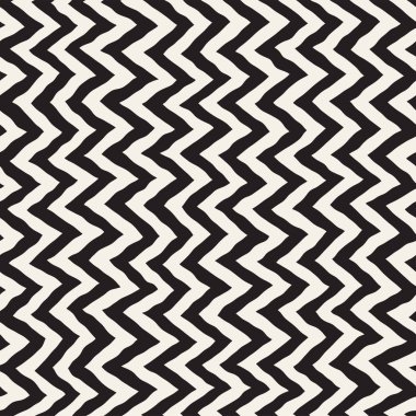 Sorunsuz dalgalı el çekilmiş çizgili desen. Yinelenen vektör doku.