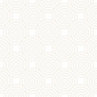 Vektör kesintisiz geometrik desen çizgiler ile daireler oluşur. Modern şık yuvarlanmış çizgiler doku. Yinelenen arka plan